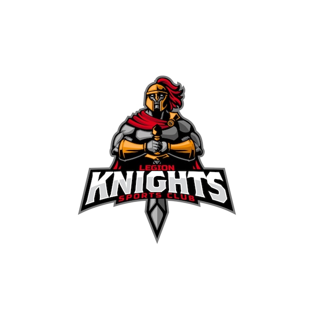Legion Knight Esportロゴ プレミアムベクター