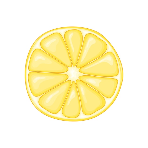 Premium Vector | Lemon in a cute cartoon style. vector illustration ...