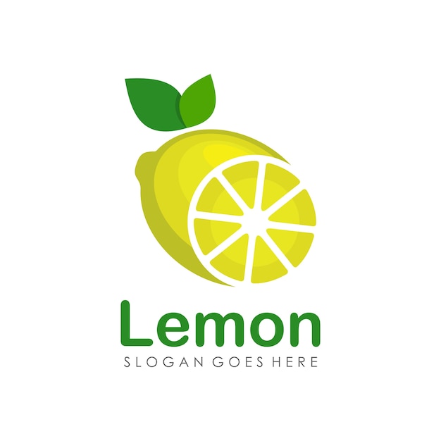  Lemon  fruit logo  design template Premium Vector