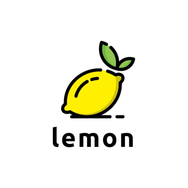 Lemon logo symbol   idea graphic design Premium Vector