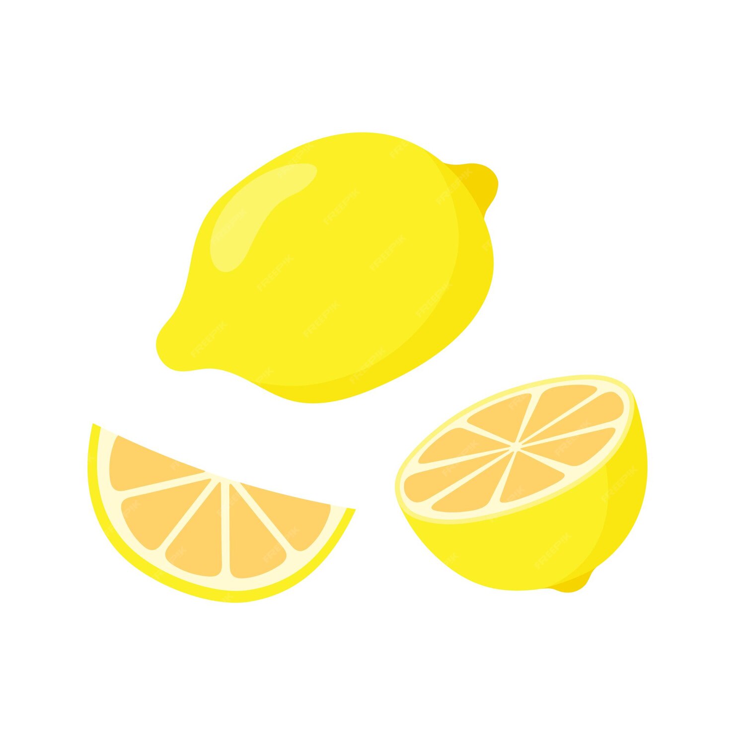 premium-vector-lemon-vector-half-a-lemon-and-a-slice-of-lemon