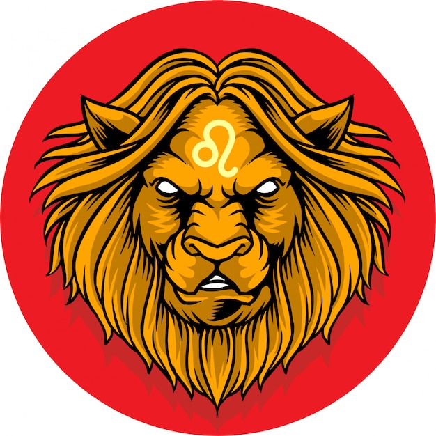 Premium Vector Leo Zodiac Sign