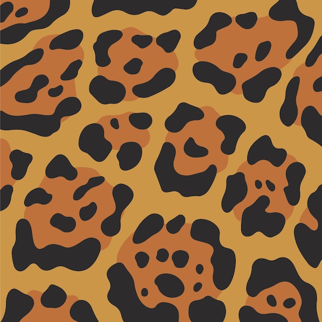 Premium Vector | Leopard pattern background abstract wild animal skin ...
