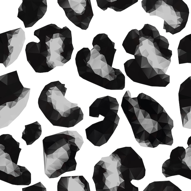  Leopard print pattern. repeating seamless vector animal background.