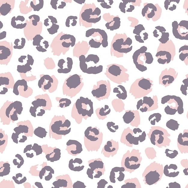 Leopard skin abstract pattern design Premium Vector