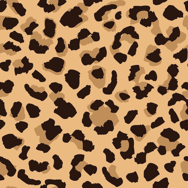 Premium Vector | Leopard skin seamless pattern texture