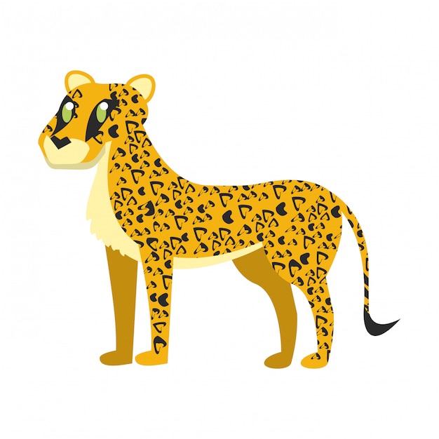 Premium Vector | Leopard wild animal