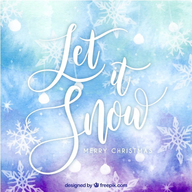 Download Let it snow background Vector | Free Download
