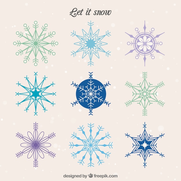 Download Let it snow | Free Vector