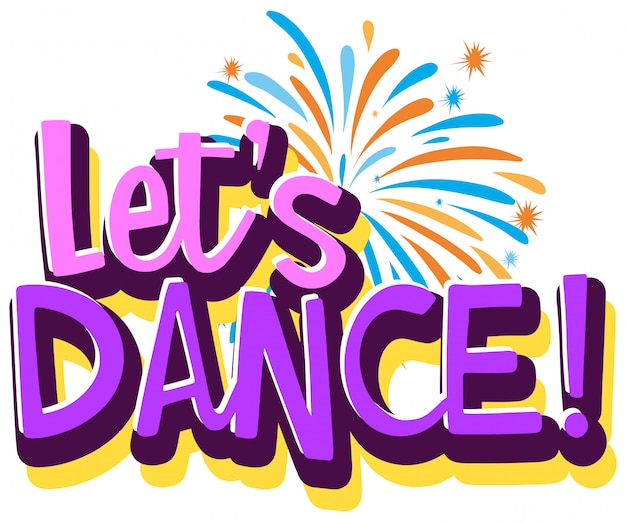 Let's dance logo template