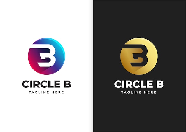 Premium Vector | Letter B Logo Vector Illustration With Circle Shape Design