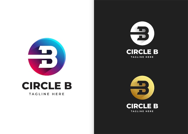 Premium Vector | Letter B Logo Vector Illustration With Circle Shape Design