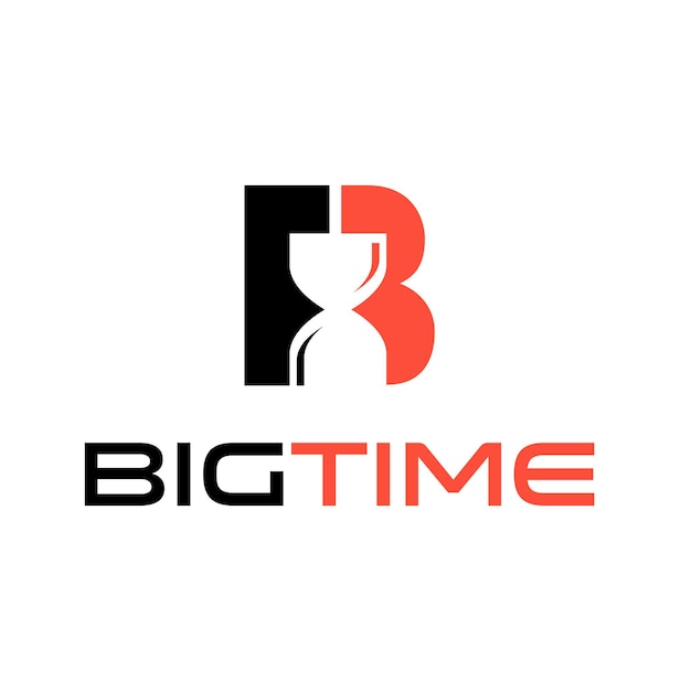 Premium Vector | Letter B With Time Logo Design Template