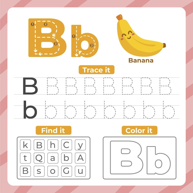 Worksheet Letter B Banana