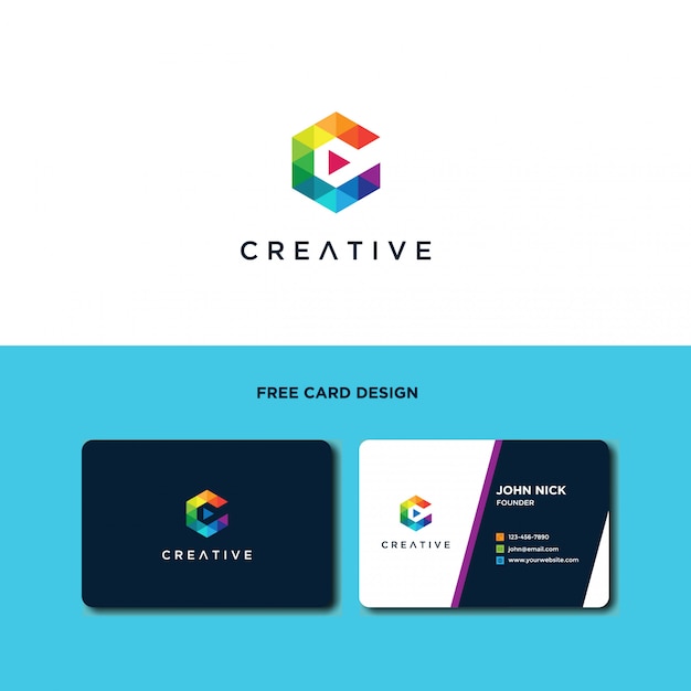 Download Free Letter C Logo Design With Polygonal Shape Premium Vector Use our free logo maker to create a logo and build your brand. Put your logo on business cards, promotional products, or your website for brand visibility.