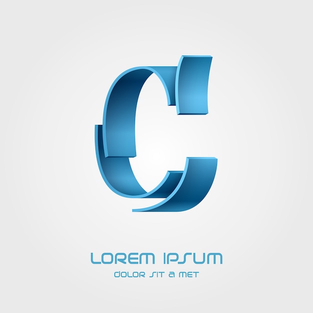 Premium Vector | Letter c logo template