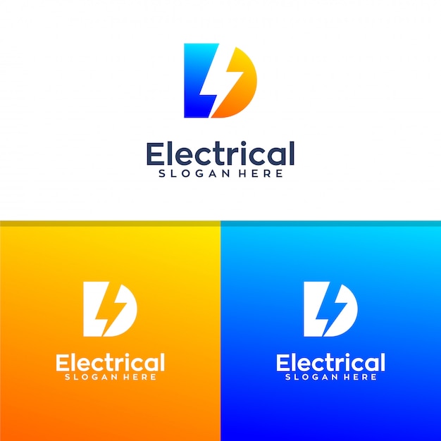 Download Free Letter D Electrical Logo Design Premium Vector Use our free logo maker to create a logo and build your brand. Put your logo on business cards, promotional products, or your website for brand visibility.