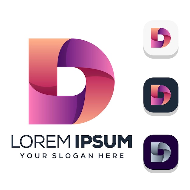 Premium Vector | Letter d logo design