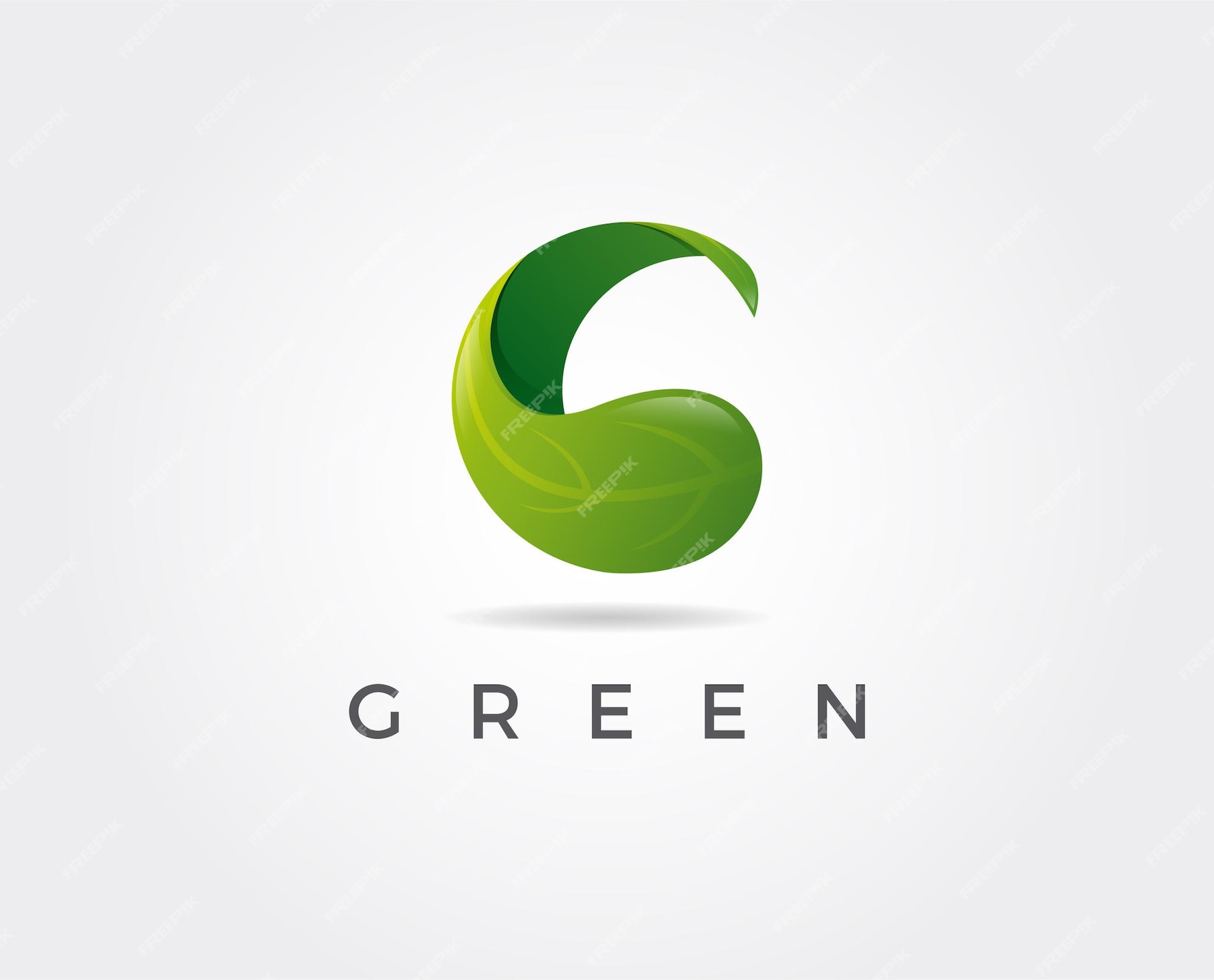 Premium Vector | Letter g eco leaves logo icon design template elements ...