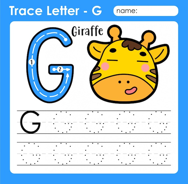 premium-vector-letter-g-uppercase-alphabet-letters-tracing-worksheet-with-giraffe