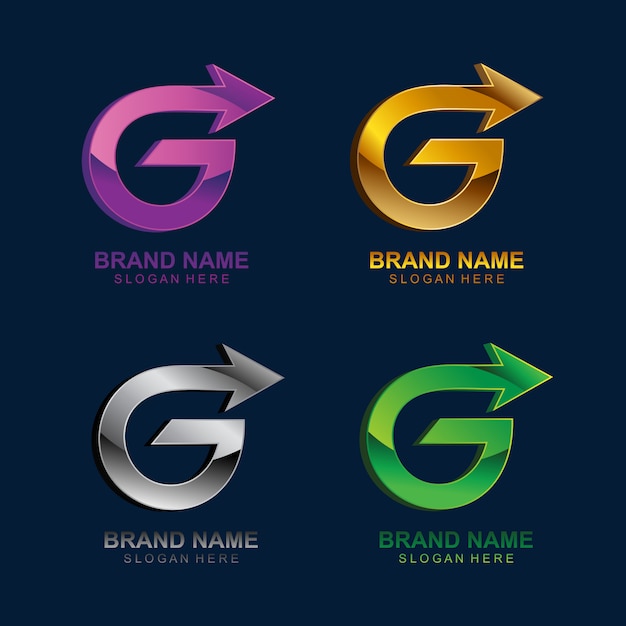 Download Green G Logo Company Name PSD - Free PSD Mockup Templates