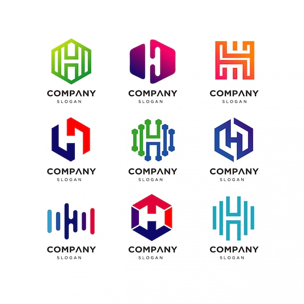 Download Free Letter H Logo Design Collection Premium Vector Use our free logo maker to create a logo and build your brand. Put your logo on business cards, promotional products, or your website for brand visibility.