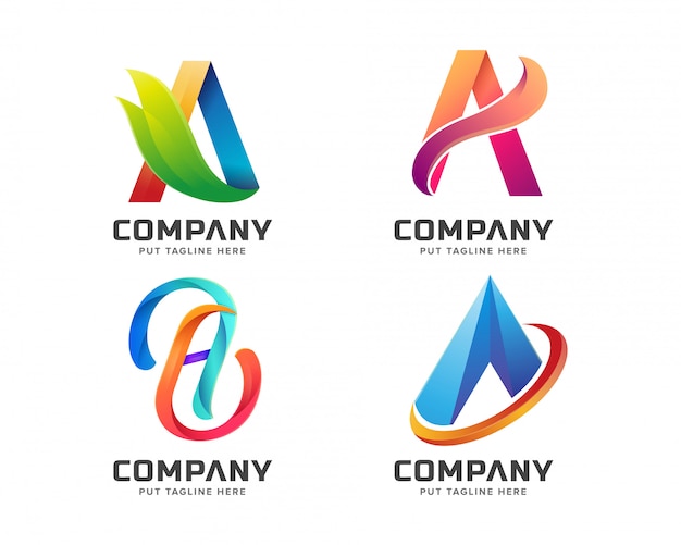 Download Free Letter Initial A Logo Template For Company Premium Vector Use our free logo maker to create a logo and build your brand. Put your logo on business cards, promotional products, or your website for brand visibility.