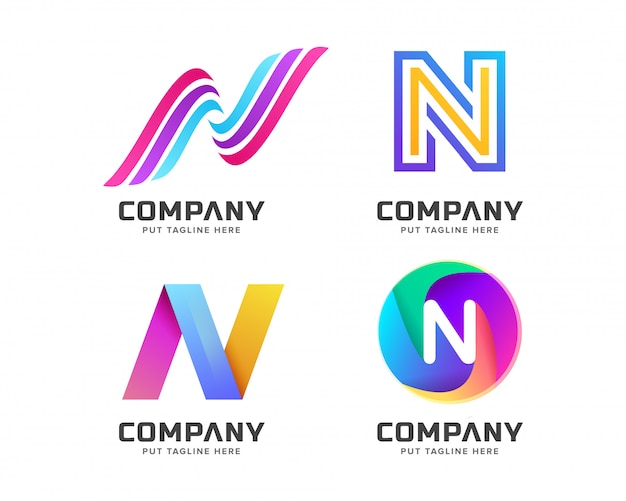 Download Free Letter Initial N Logo Template For Company Premium Vector Use our free logo maker to create a logo and build your brand. Put your logo on business cards, promotional products, or your website for brand visibility.