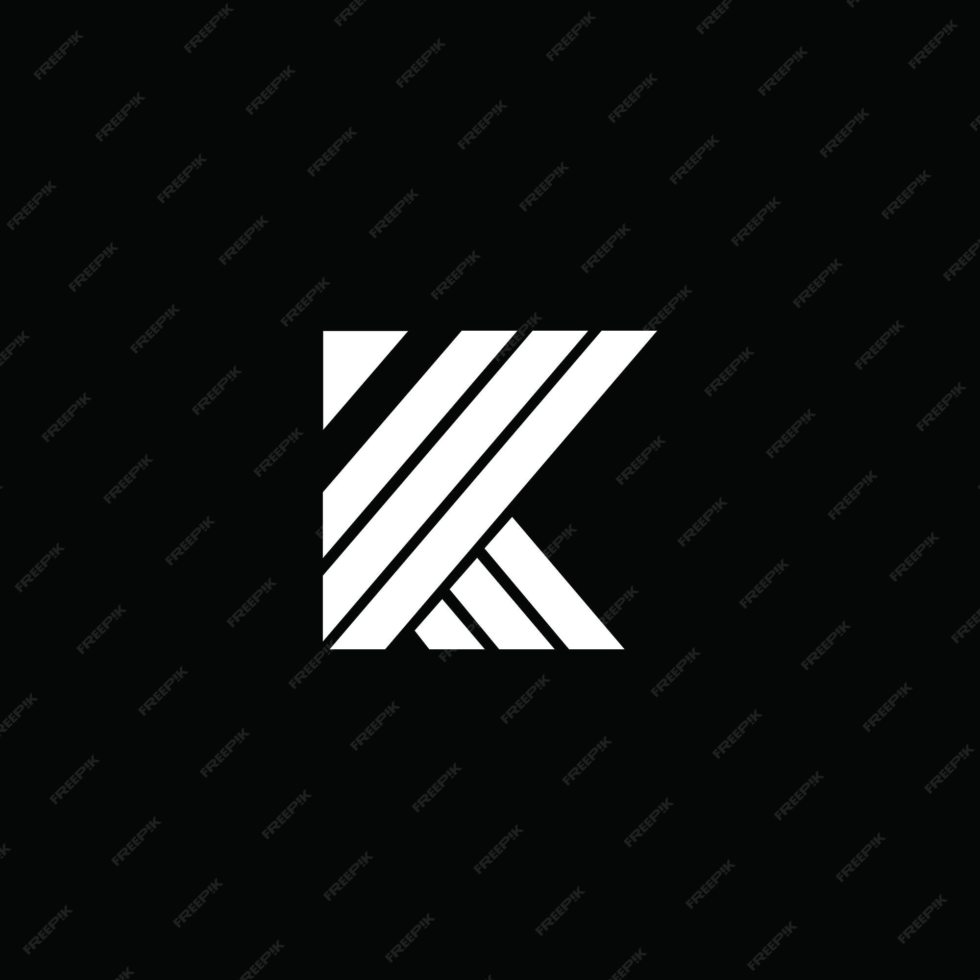 Premium Vector | Letter k logo design template