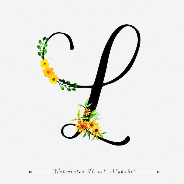 Free Free 294 Floral Letter L Svg SVG PNG EPS DXF File