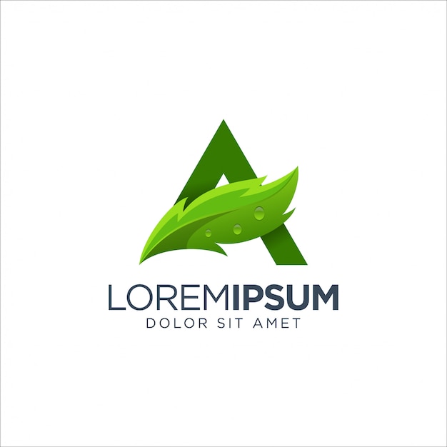 Premium Vector Letter A Leaf Logo