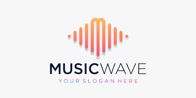 Download Logo Vector Music Wave PSD - Free PSD Mockup Templates