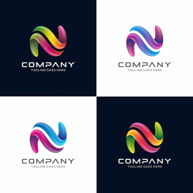 Download Free Letter N Abstract Modern 3d Logo Design Premium Vector Use our free logo maker to create a logo and build your brand. Put your logo on business cards, promotional products, or your website for brand visibility.