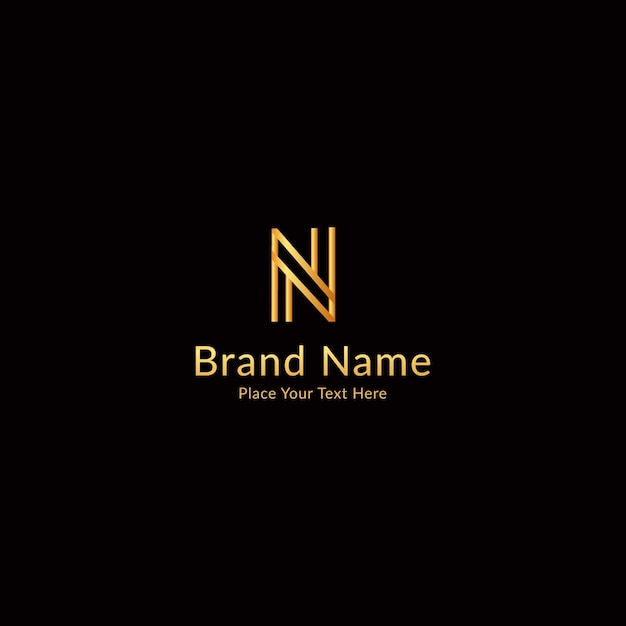 Premium Vector | Letter n modern luxury logo design