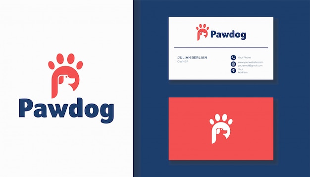 Download Free Letter P And Paw Dog Logo Combination Creative Logo Design Use our free logo maker to create a logo and build your brand. Put your logo on business cards, promotional products, or your website for brand visibility.