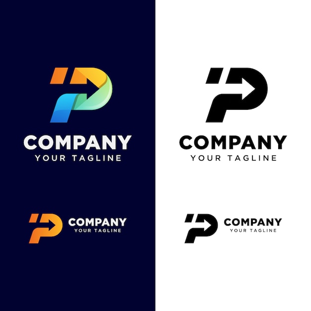 Download Free Letter P With Arrow Logo For Your Busines Fast Delivery Logo Use our free logo maker to create a logo and build your brand. Put your logo on business cards, promotional products, or your website for brand visibility.