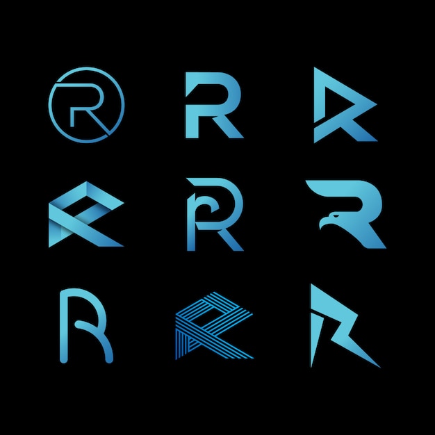 Premium Vector | Letter r initials modern logo design