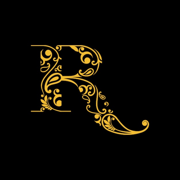 Premium Vector Letter R Logo With Traditional Engraving Batik From Indonesia