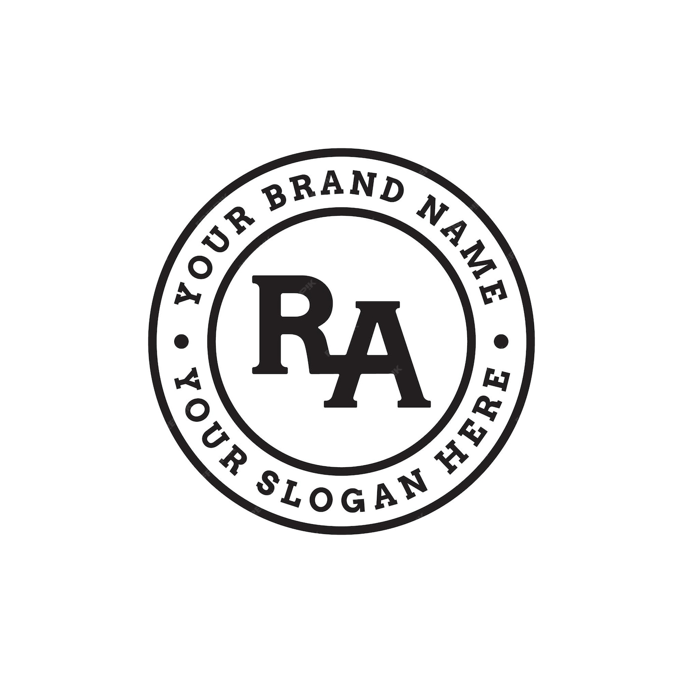 Premium Vector | Letter ra monogram logo badge
