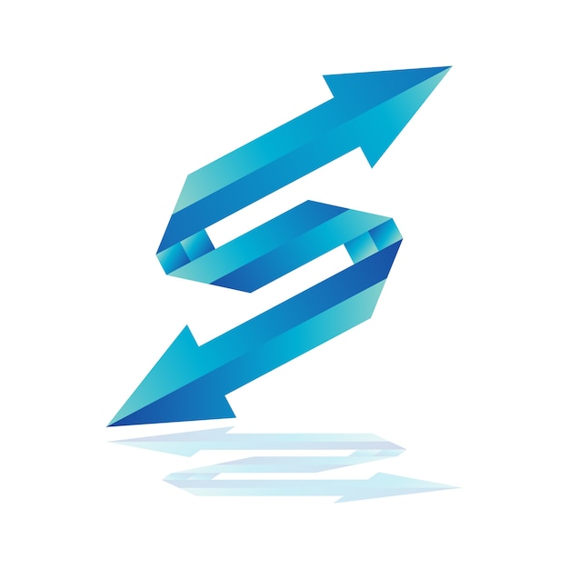 Download Free Letter S Arrow Logo Template Blue Arrow Logo Premium Vector Use our free logo maker to create a logo and build your brand. Put your logo on business cards, promotional products, or your website for brand visibility.