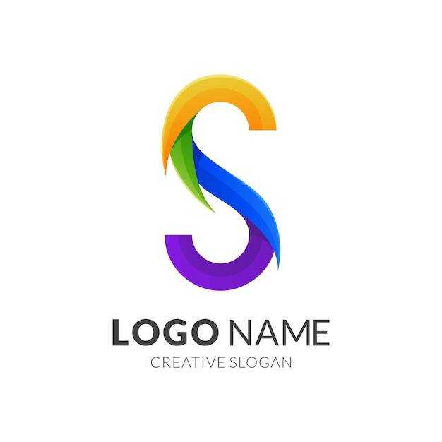 Premium Vector | Letter s logo concept, modern logo style in gradient