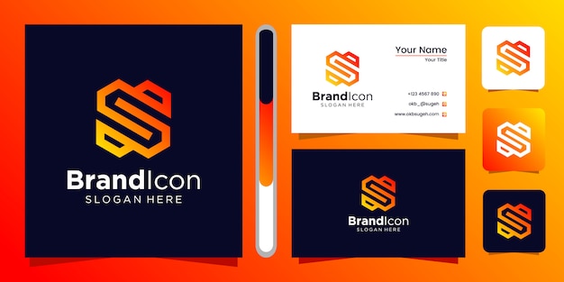 Download Free Letter S Logo Design And Business Card Premium Vector Use our free logo maker to create a logo and build your brand. Put your logo on business cards, promotional products, or your website for brand visibility.