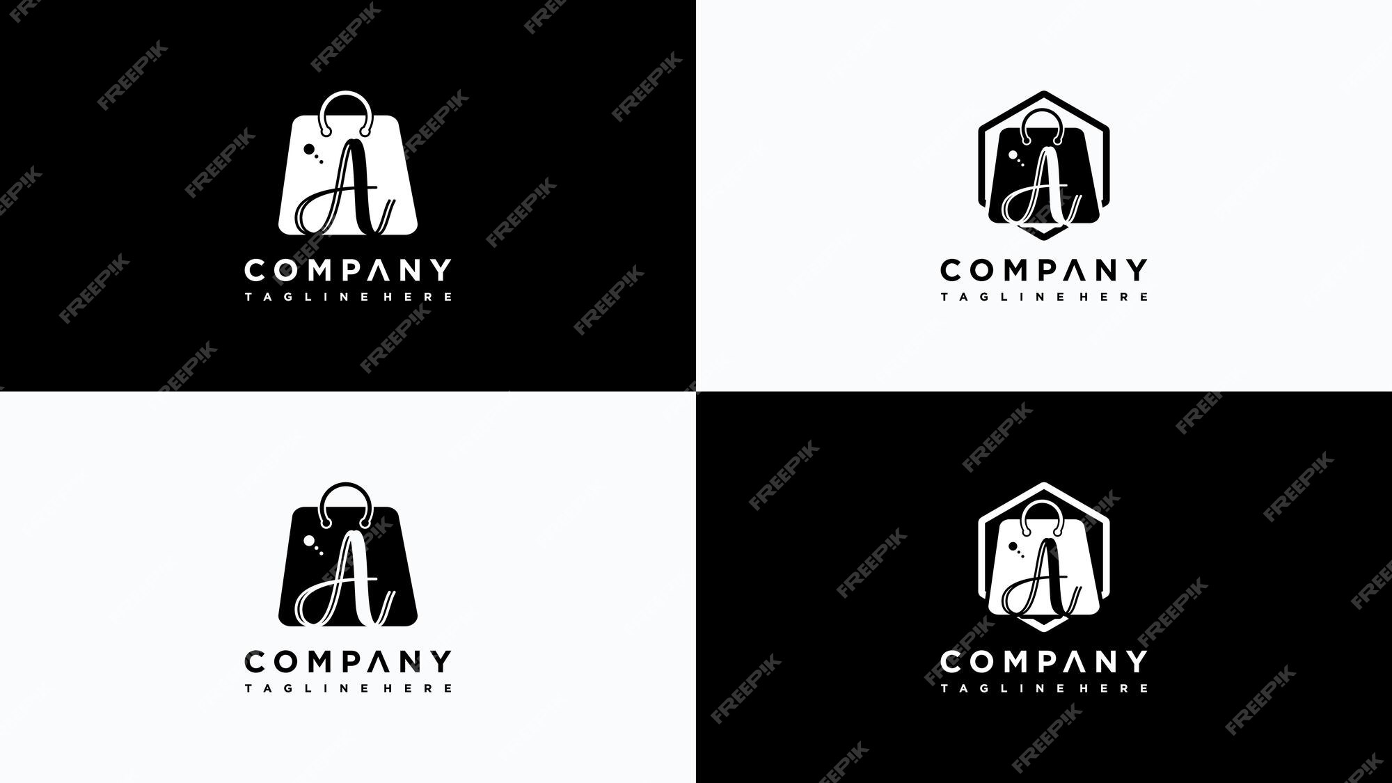 Premium Vector | Letter a shop logo design vector premium vector