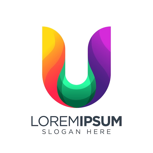 Download Free Letter U Gradient Logo Premium Vector Use our free logo maker to create a logo and build your brand. Put your logo on business cards, promotional products, or your website for brand visibility.