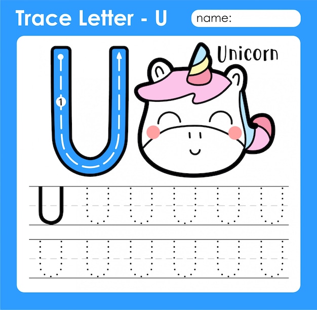 premium vector letter u uppercase alphabet letters