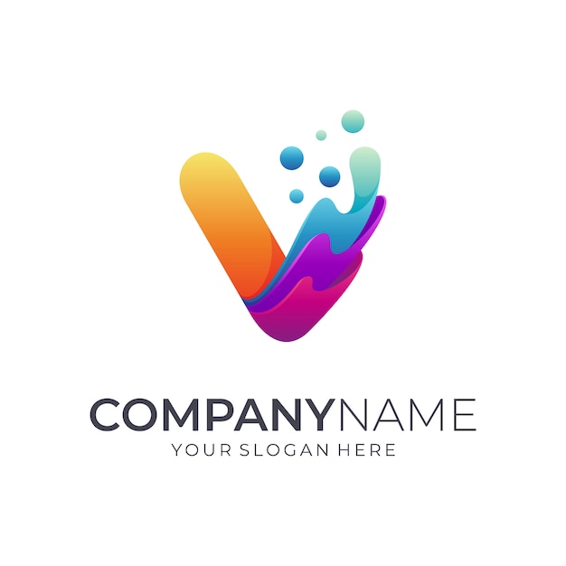 Download Free Letter V Wave Logo Premium Vector Use our free logo maker to create a logo and build your brand. Put your logo on business cards, promotional products, or your website for brand visibility.