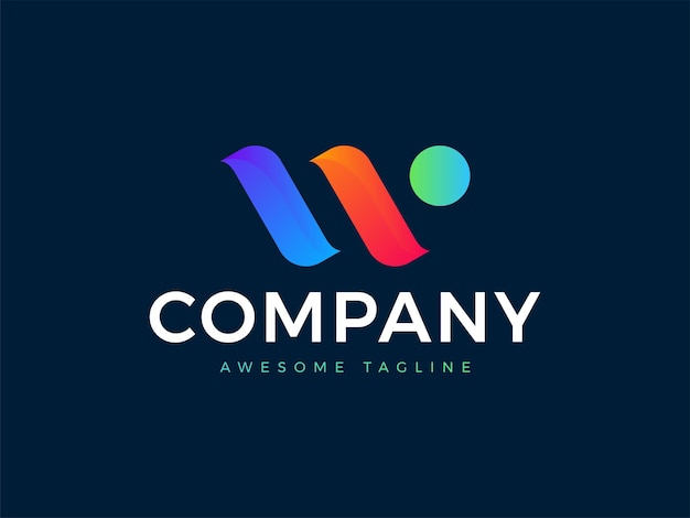 Premium Vector | Letter w modern company logo vector