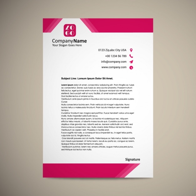 Free Vector | Letterhead template design