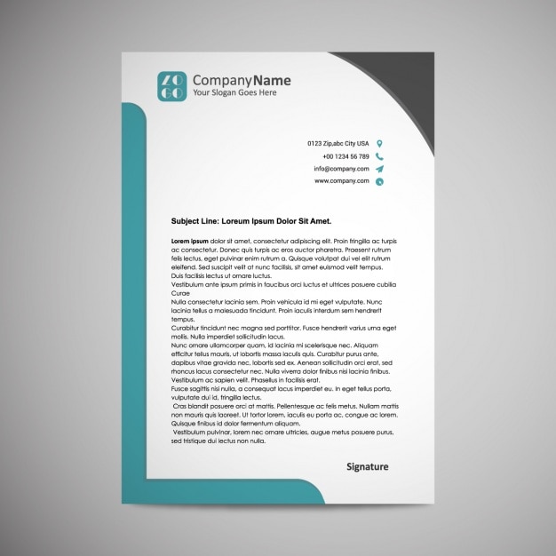 Letterhead template design Vector | Free Download