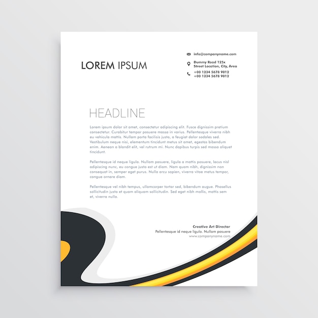 Formal Letterhead Template from image.freepik.com